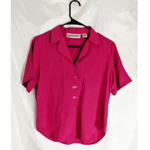 Yves St. Clair Petites 100% Silk Top Size 4P